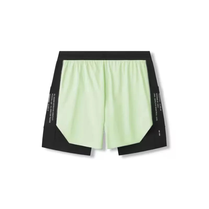 2025 NEW Summer Quick Dry Sports pants Basketball Elastic Double-deck Shorts Men Running Gym Fitness printing Jogger Short Pants