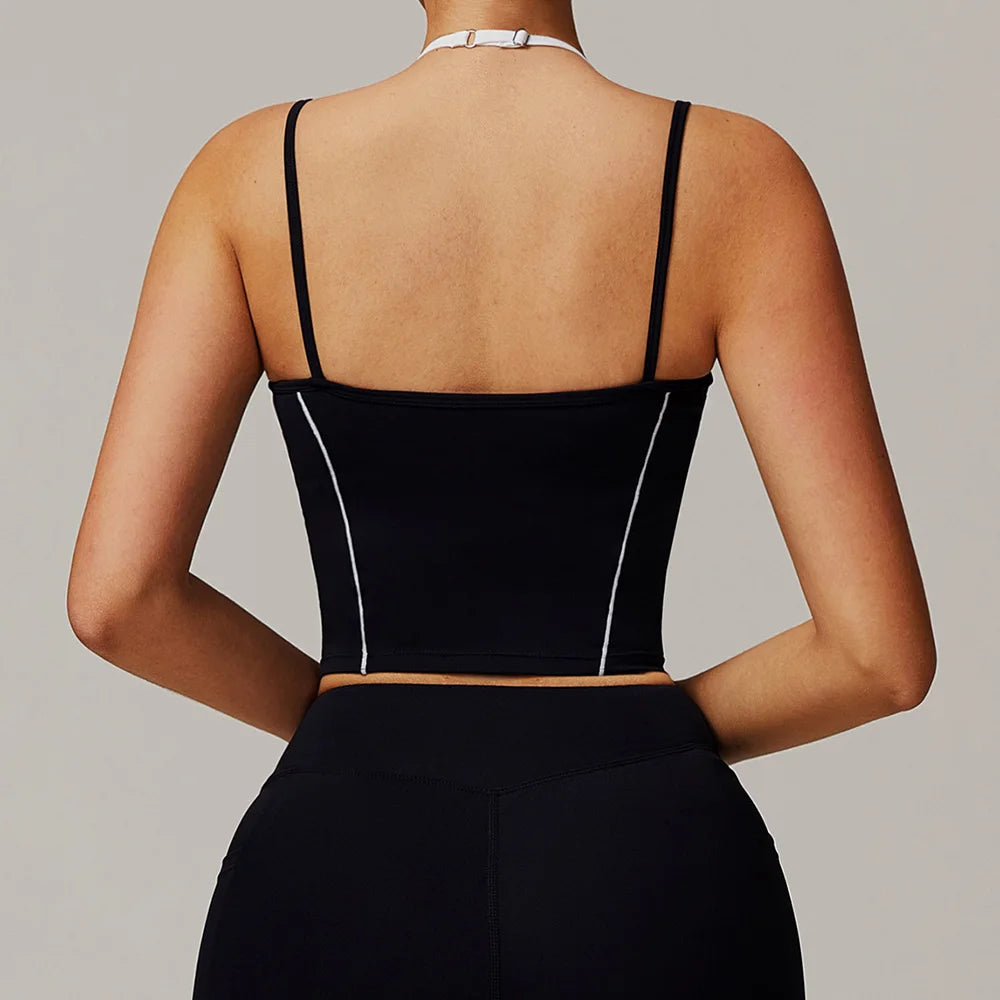 Breathable Sports Bra Women Anti-Sweat Fitness Top Yoga Bra Shockproof Crop Top Push Up High Strength Sport Bra Gym Workout Top