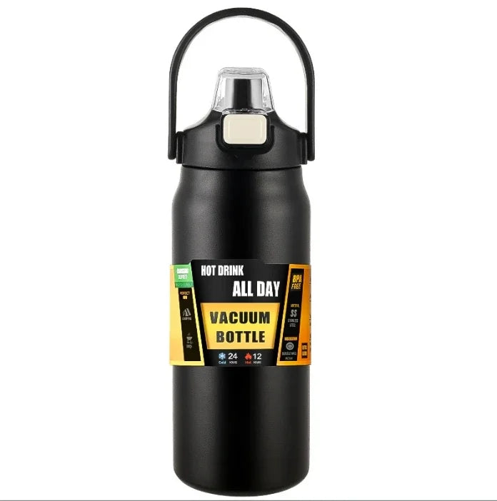 26oz/33oz/40oz/50oz outdoor insulated 304 stainless steel insulated cup vacuum bottle dual drinking method sports water bottle