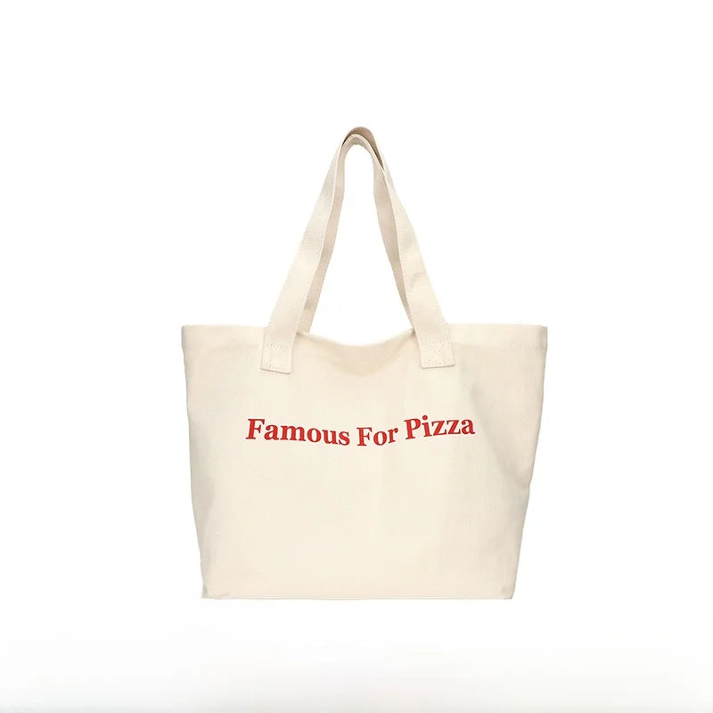 URUM Korean Sle Lazy Letter Red Canvas Tote Bag Women Large Capaci Student Class Single oulder Bag Casual Daily Purse