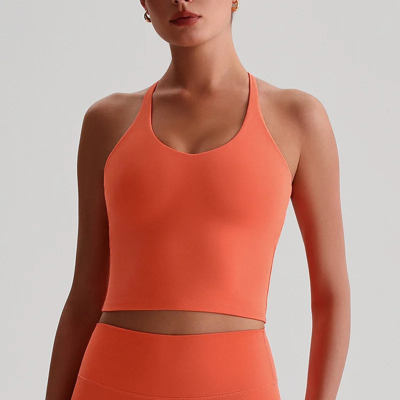 Sexy Tight Sport Butter Top Women Fitness Bra Cross Back Gym Shoulder Strap Underwear Yoga Vest  Chest Pad Polyester + spandex