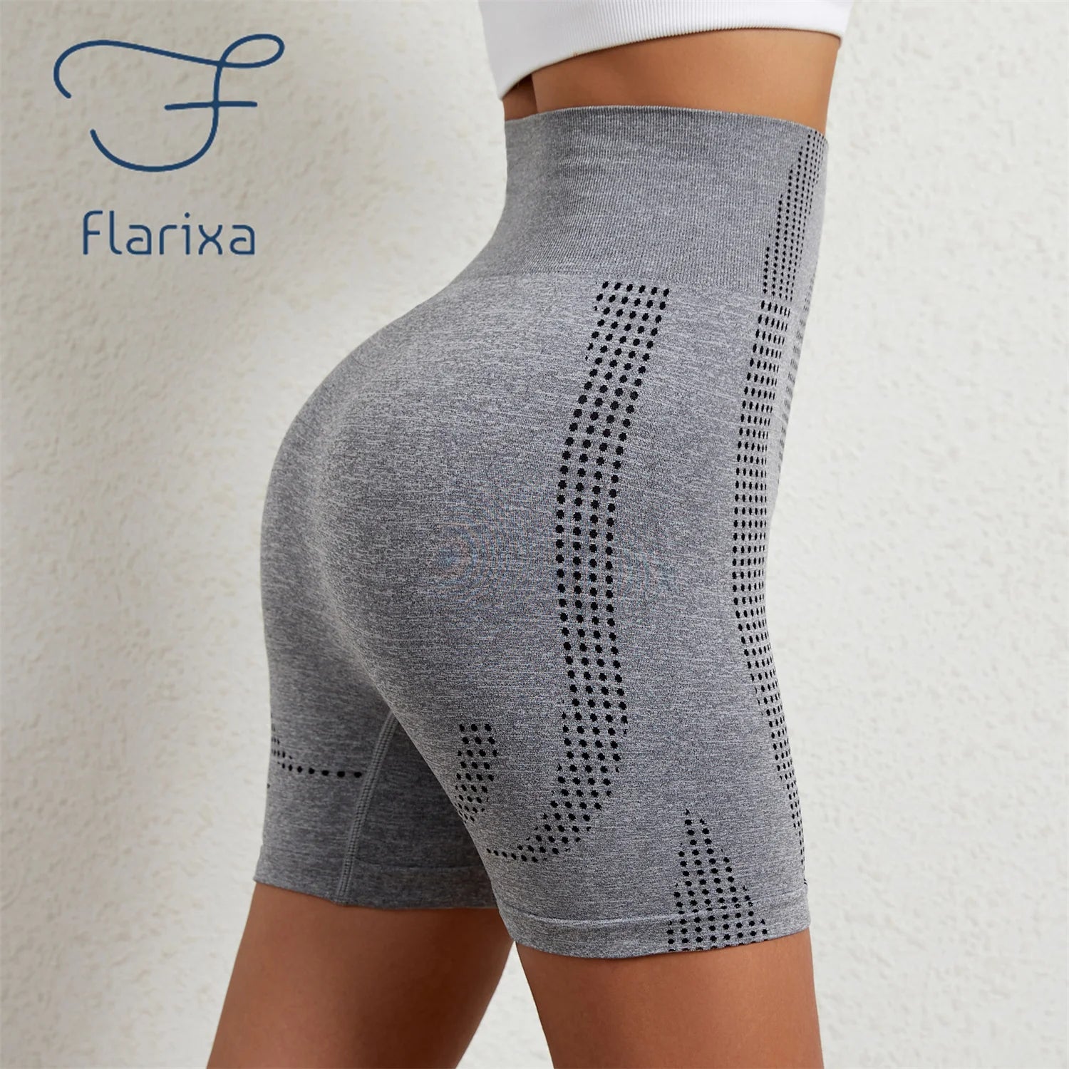 Flarixa 1/2/3Pcs Women Seamless Body Shaper Sports Shorts High Waist Tummy Control Yoga Quick Drying Running Cycling Shorts