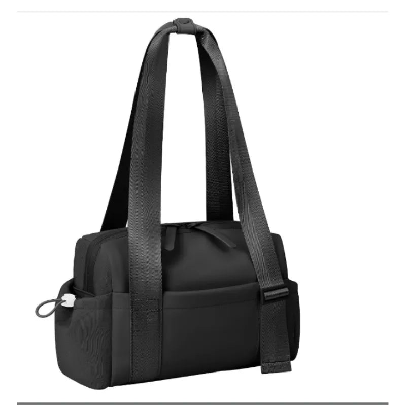Lightweight Duffle Shoulder Bag Multi Pockets Yoga Storage Handbag Solid Color Gym Shoulder Bag Swimming Running Hiking Bag