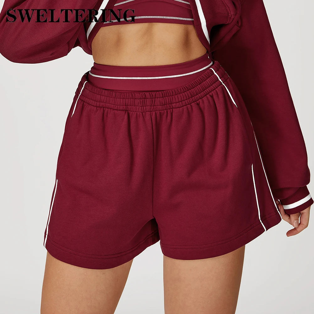 Yoga Shorts Women Gym Workout Shorts Female Outdoor Running Short Leggings Breathable Quick-Dry Fitness Athletic Cycling Shorts