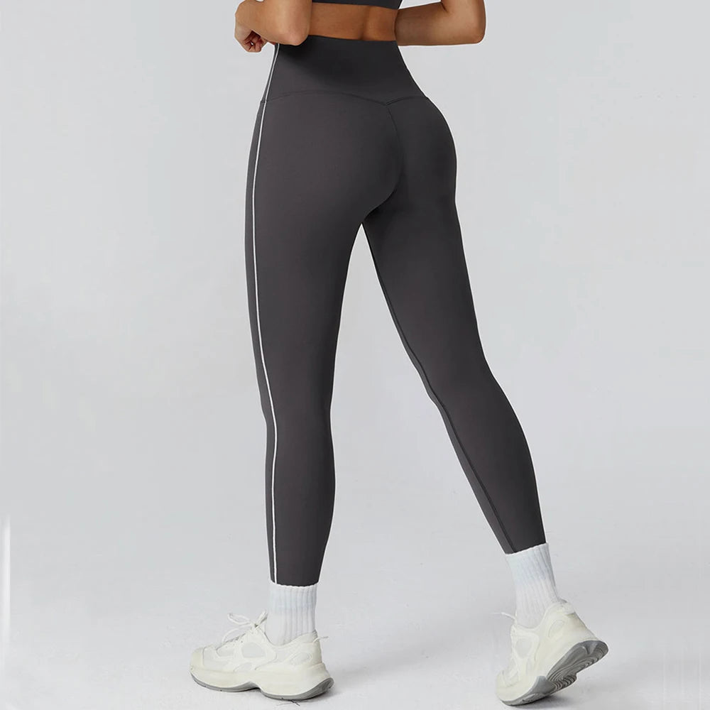 Women Yoga Pants High Waist Naked feeling Leggings Gym Fitness Running Cycling Pants Breathable Stretchy Sports Workout Pants