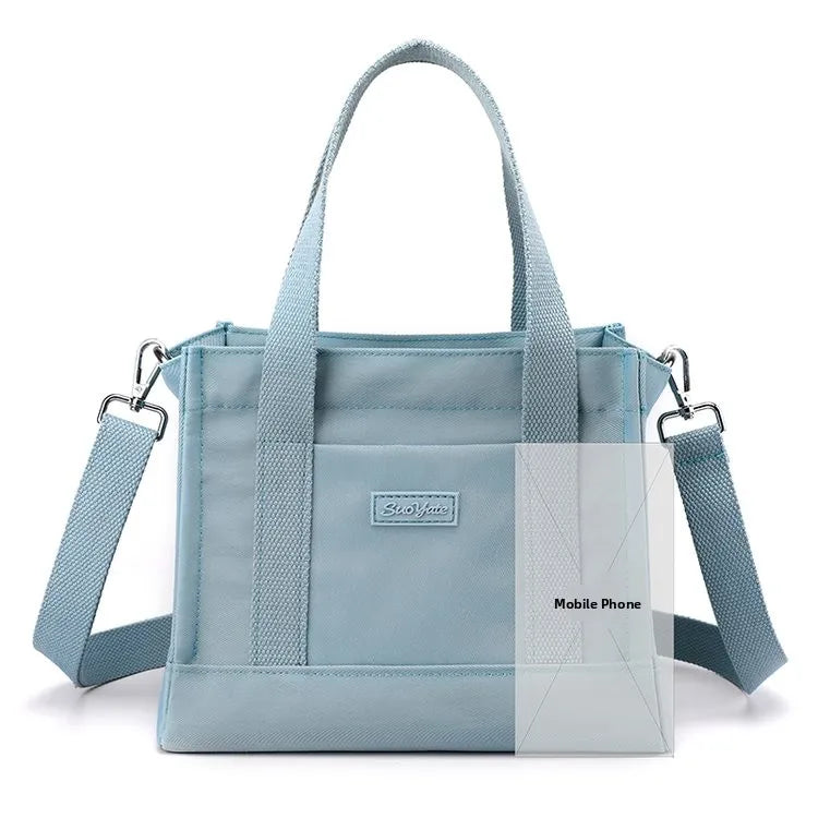 New Faion Large Capaci Canvas oulder Bag College Sle Crossbody Casual Ladies Handbag Soft Foldable Ox Fabric