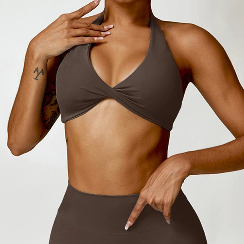 High Impact Sports Bras Women Yoga Crop Tops Sexy Beautiful Back Fitness Camisole Underwear Outdoor Running Workout Brassiere
