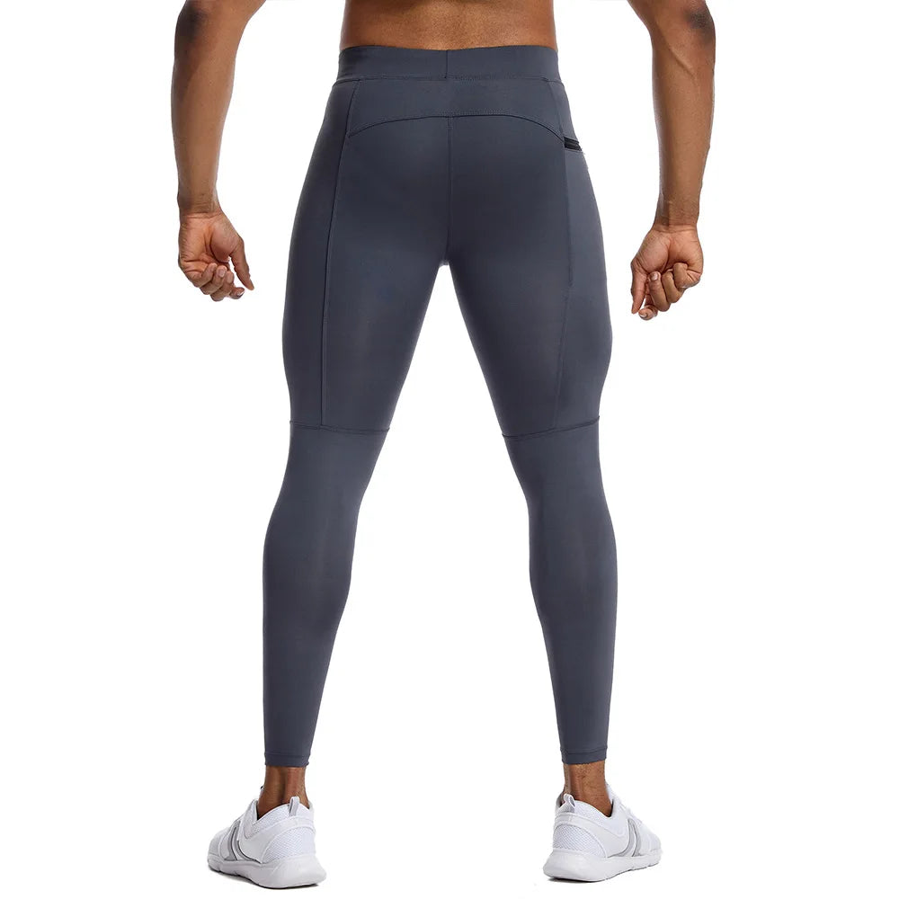Men's Sexy Compression Pants Leggings Running Training Sport Fitness Modal Fit Joggings Workout Trousers Elastic Tights for Men