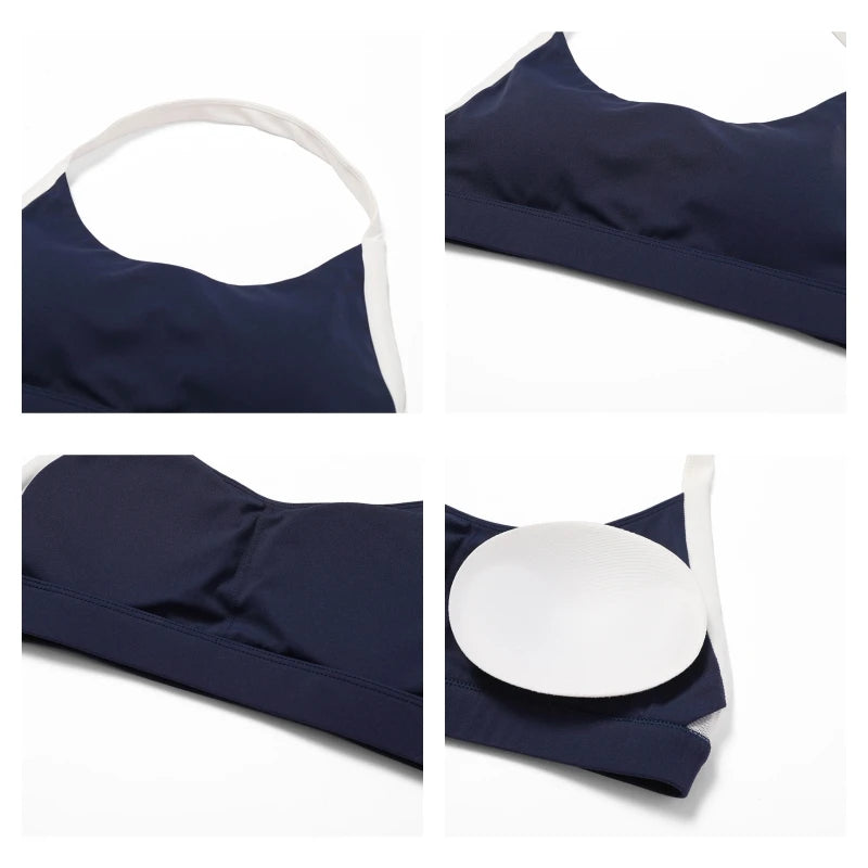 Ctenkevet Women Sport Bra Breathable Yoga Clothes Female Running Sportswear Women Push Up Brassiere Suspend Sports Top Woman Gym