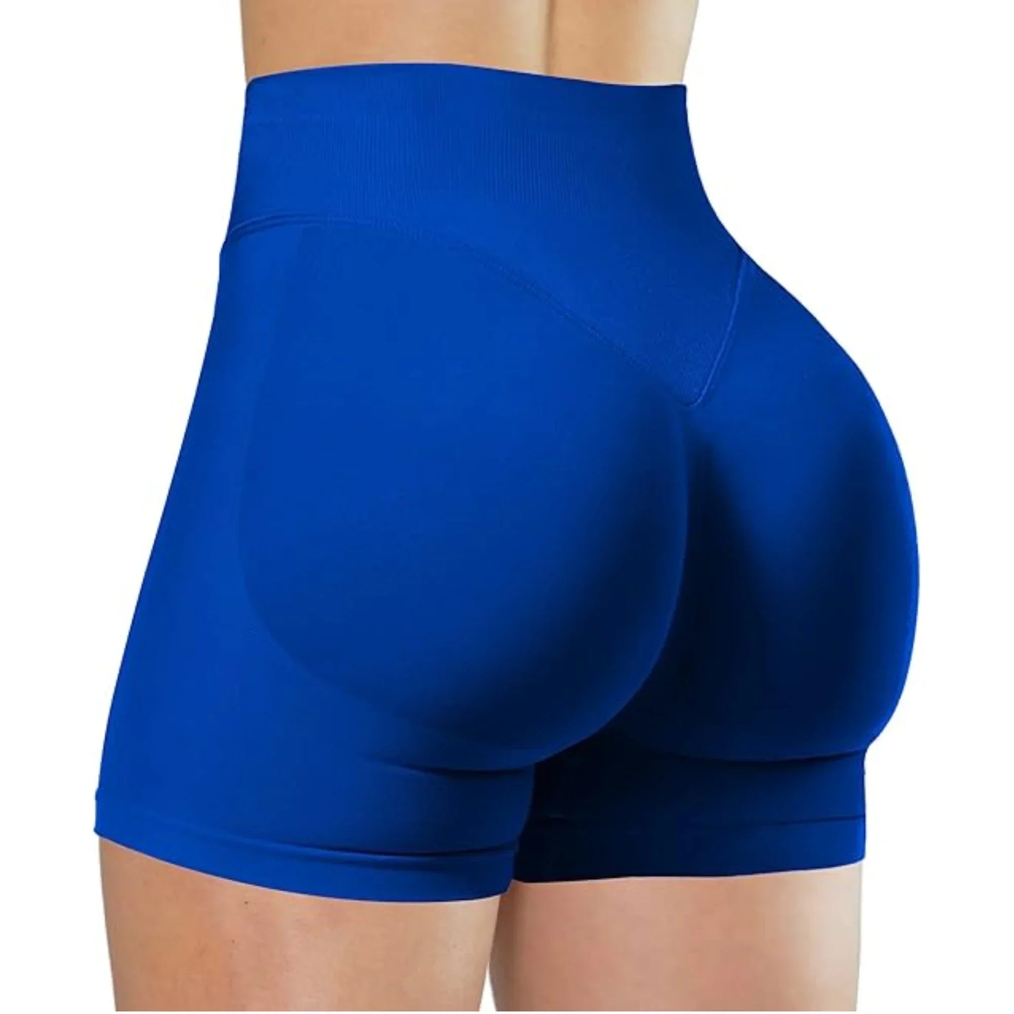 Summer Women's Gym Yoga Shorts High Waist Seamless Tight Fitting Lifted Buttocks Sexy Solid Color Shorts Exercise Yoga Leggings