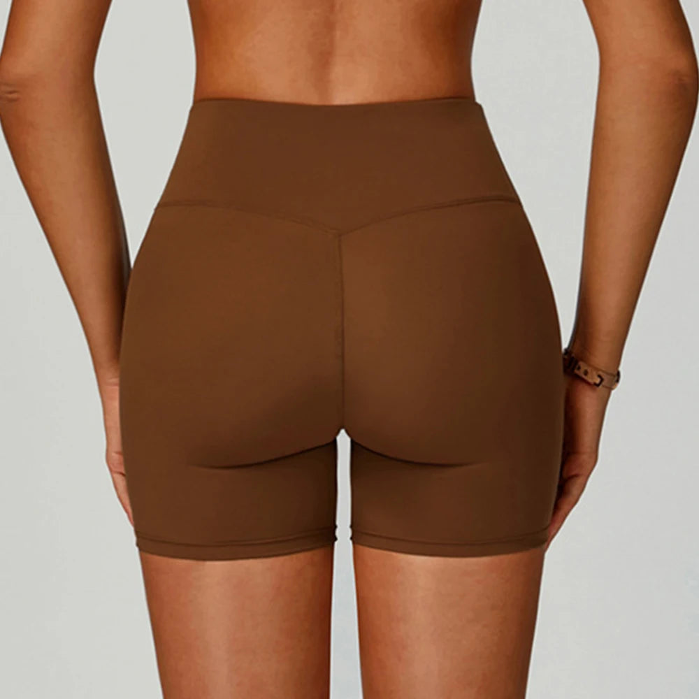 Women's Yoga Shorts High Waist Workout Fitness Lift Peach Butt Fitness Tights Gym Running Body Shaper Pants Casual Sportswear