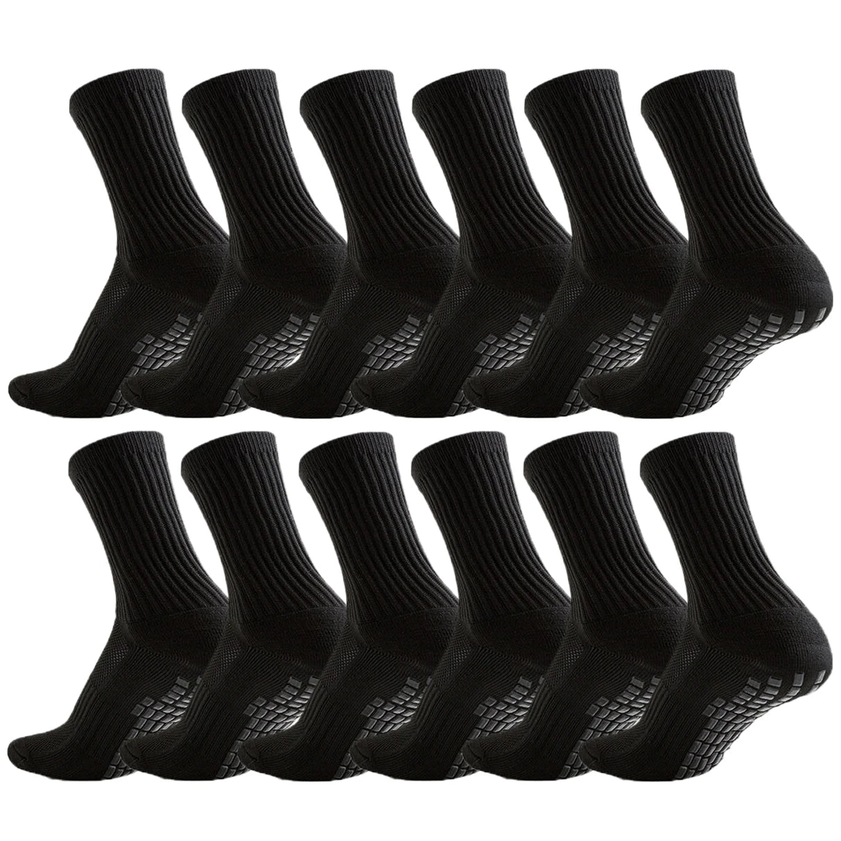 12Pairs Non-Slip Athletic Socks for Men Women Football Basketball Soccer Cycling Hiking Skateboard Sports Socks