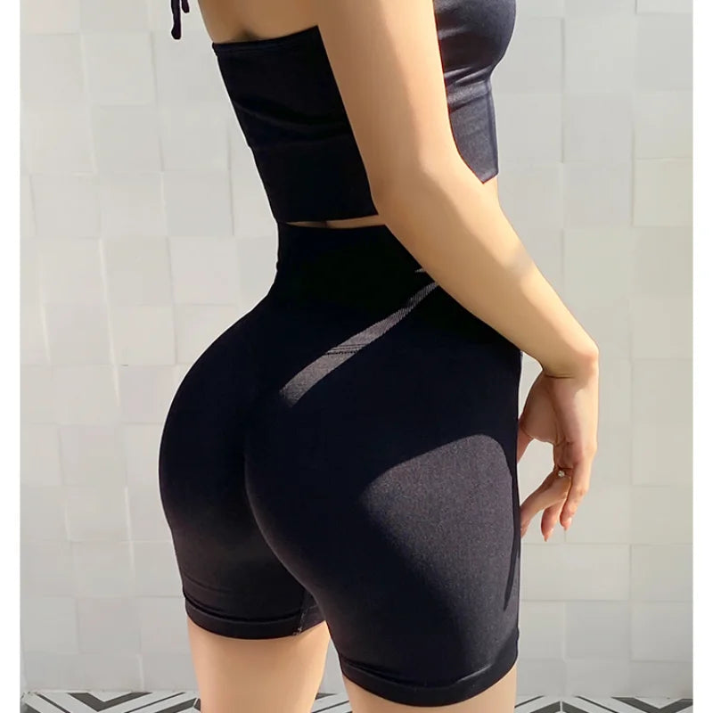 Yoga Shorts Women Fitness Shorts Running Cycling Shorts Breathable Sports Short Leggings High Waist Hip lift Workout Gym Shorts