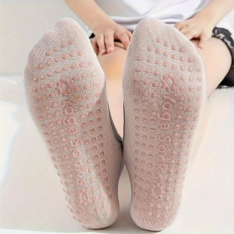 Professional Women Yoga Socks for Gym Indoor Sports and Fitness Breathable Silicone Anti-slip Ballet Pilates Dance Sports Socks