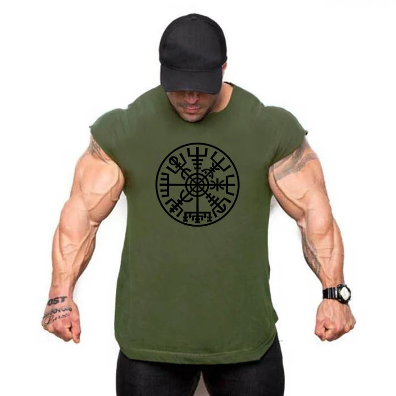 Brand Fitness Shirt Fashion Workout Cotton Mens Tank Top Gym Clothing Bodybuilding Fitness Musculation Sports Sleeveless Vest