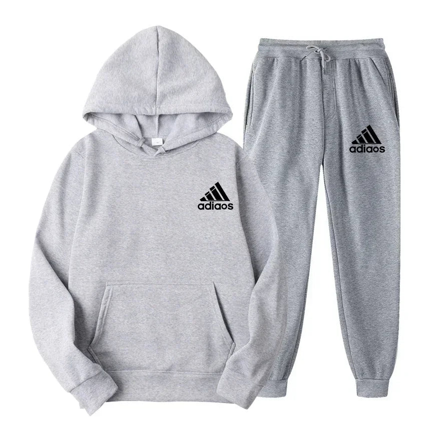 Men's sweatshirt set, autumn and winter fashionable sweatpants set, casual jogging set, sportswear set, sweatshirt, comfortable