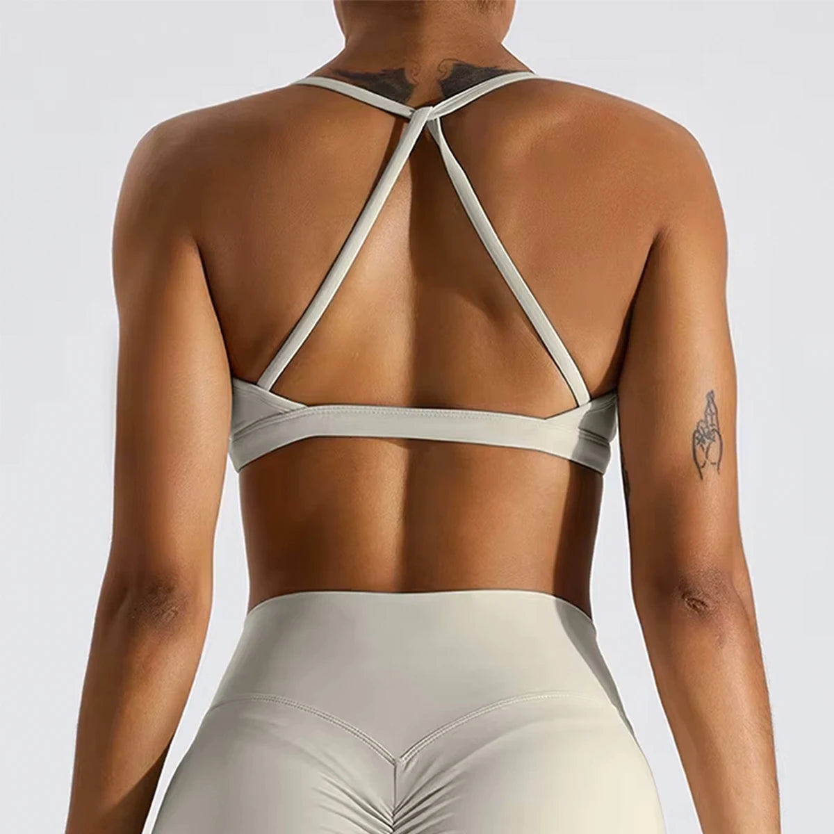 Hearuisavy Scrunch Sports Bra Gym Top Women Running Back Cross Top Women Sportswear Yoga Underwear Fitness Workout Yoga Clothes