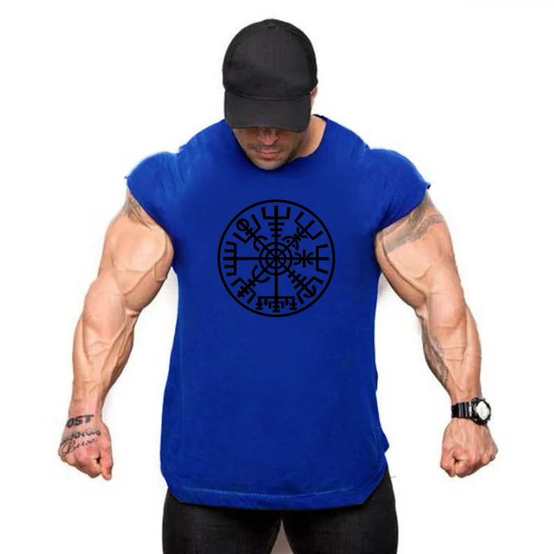 Brand Fitness Shirt Fashion Workout Cotton Mens Tank Top Gym Clothing Bodybuilding Fitness Musculation Sports Sleeveless Vest
