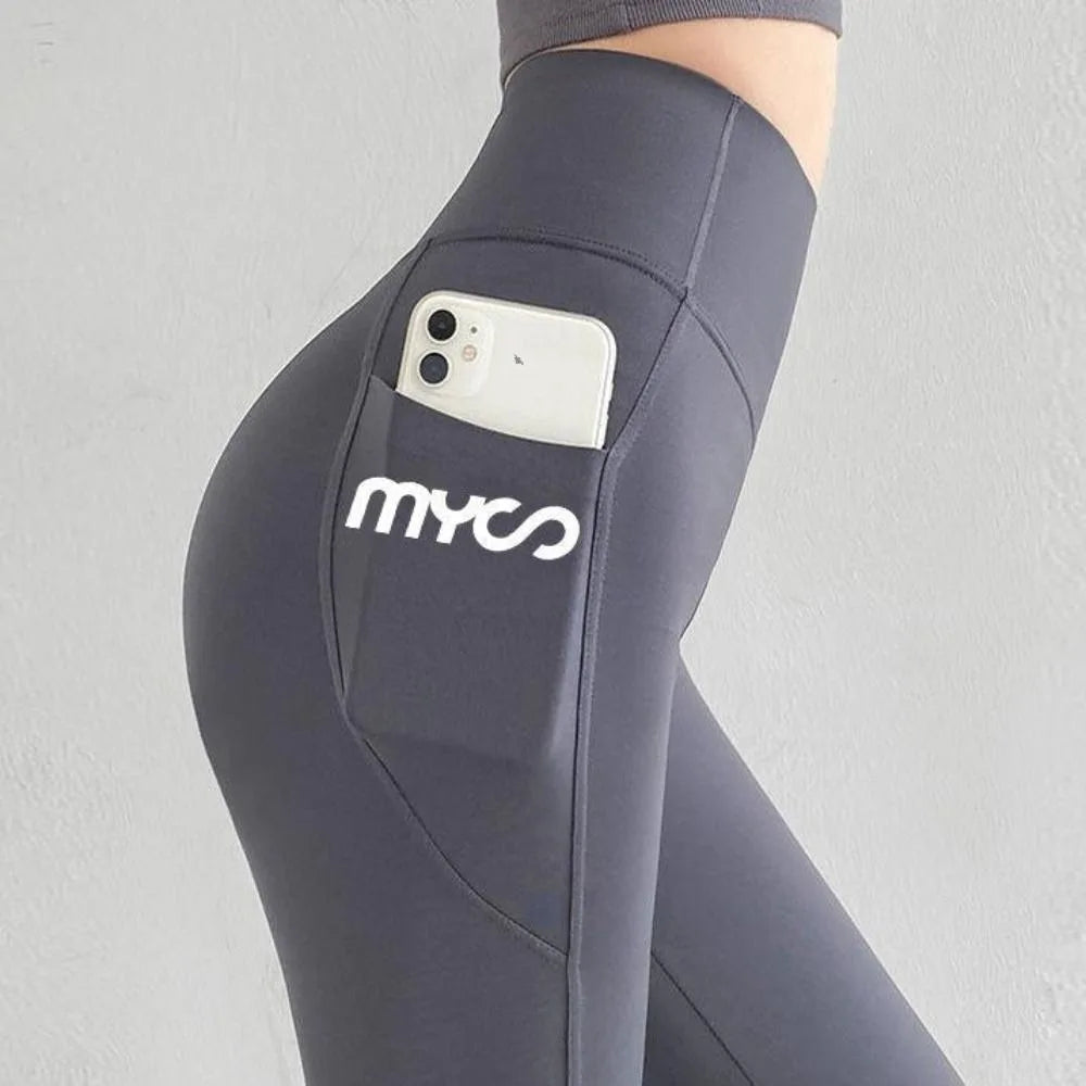 Solid Seamless Leggings With Pocket Women Soft Workout Tights Fitness Outfits Yoga Pants High Waist Gym Wear Spandex Leggings