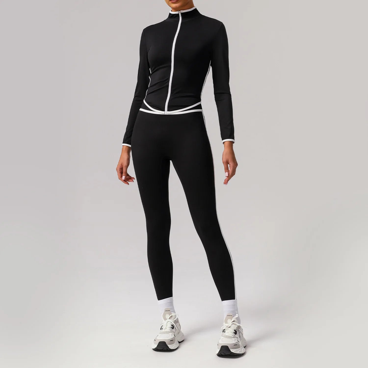 2 Piece Sport Leggings Set Women's Tracksuit Gym Workout Clothing Elastic Training Suit for Fitness Yoga Wear Slim Sportswear