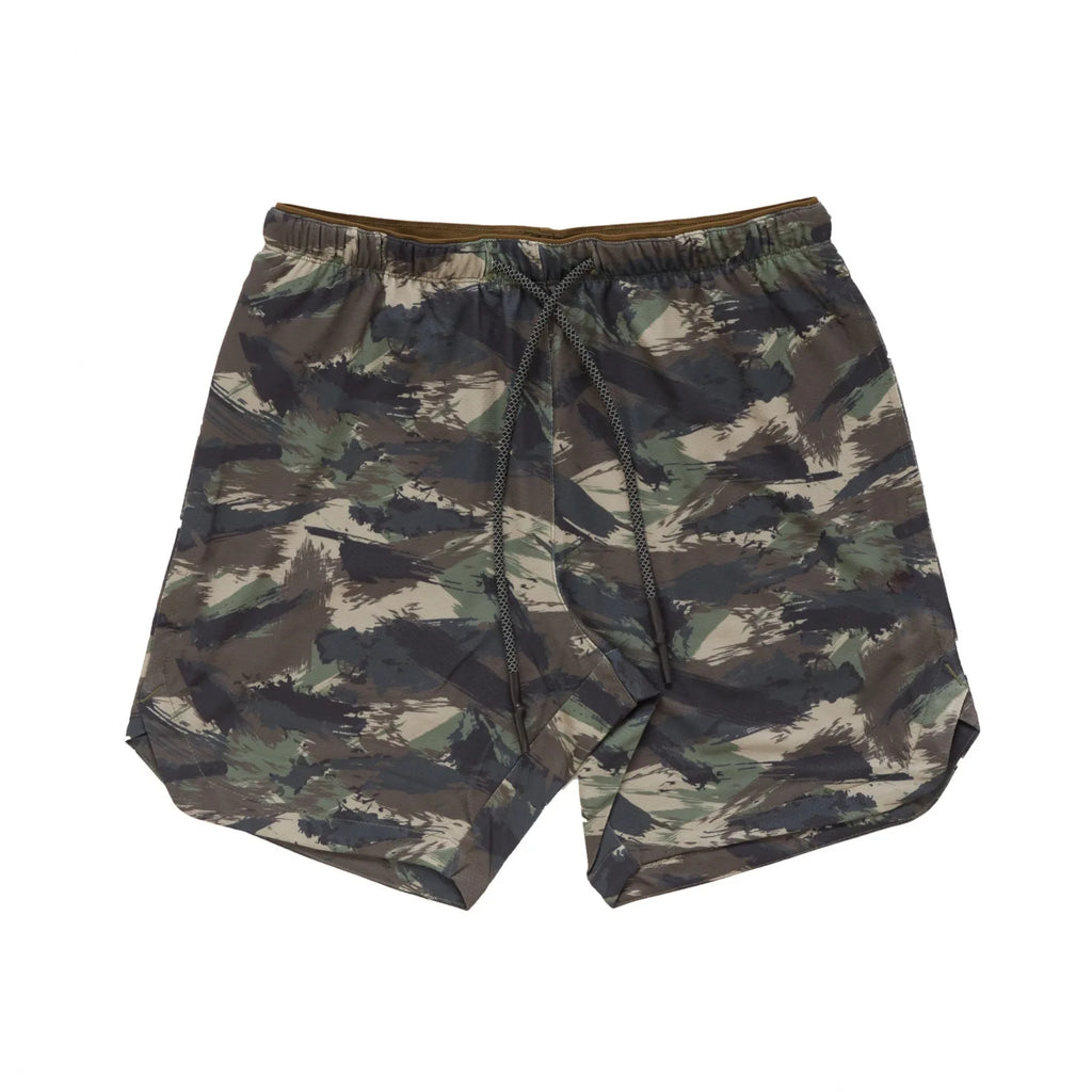 Mesh Summer Camo Shorts Men's Ice Silk Slacks Casual Medium Shorts Beach Pants Running Sports Quarter Pants