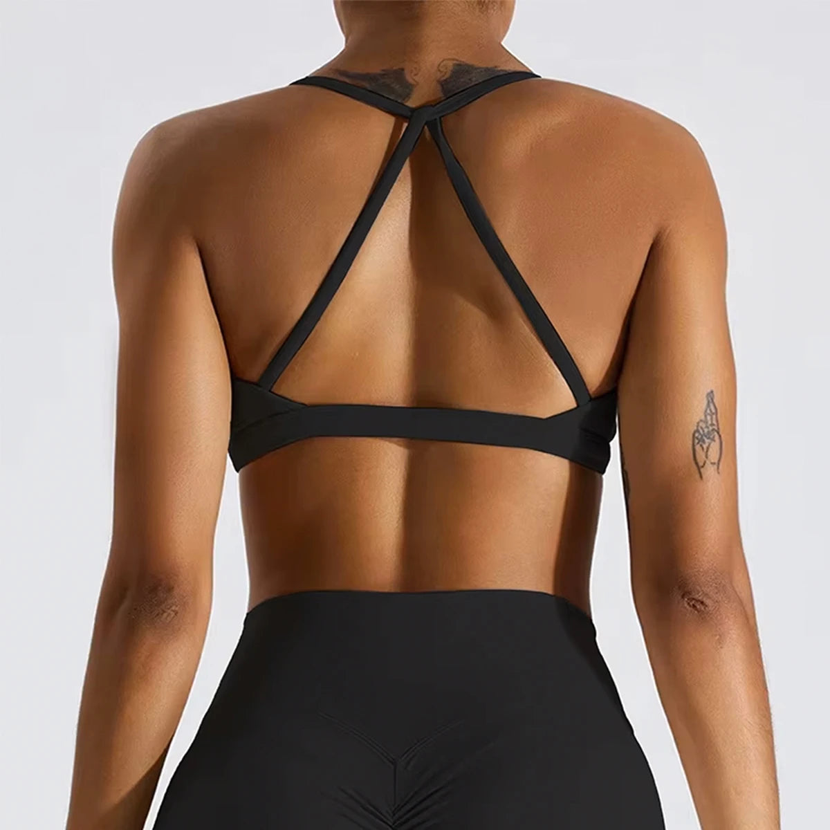 Hearuisavy Scrunch Sports Bra Gym Top Women Running Back Cross Top Women Sportswear Yoga Underwear Fitness Workout Yoga Clothes