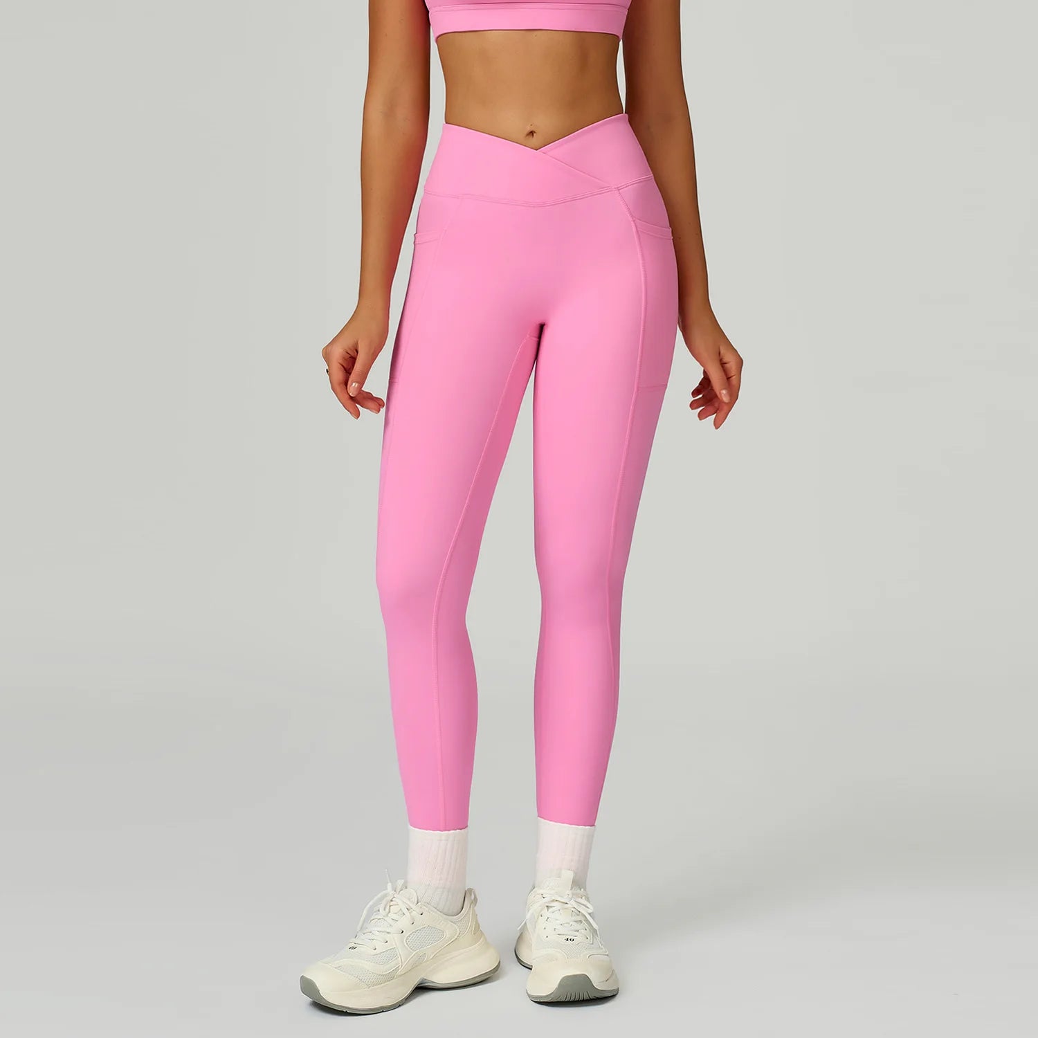 High Waist Sport Legging Women Stretch Gym Pants Women Running Cross Waist Workout Leggings Female Tights Push Up Yoga Pants