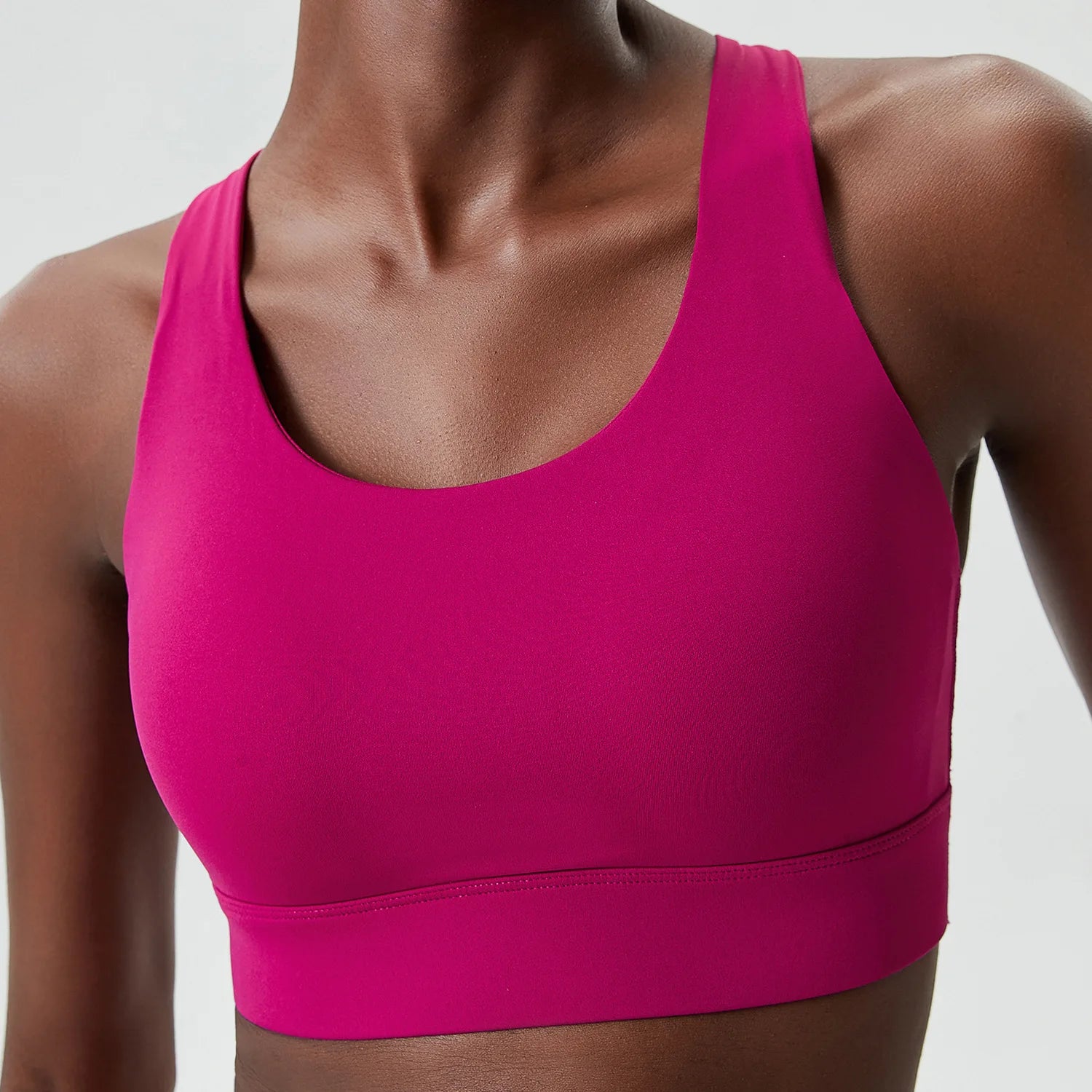 High Impact Fitness Yoga Bra Women Solid Color Buttery Soft Gym Running Top Female Breathable Quick Dry Sports Underwear