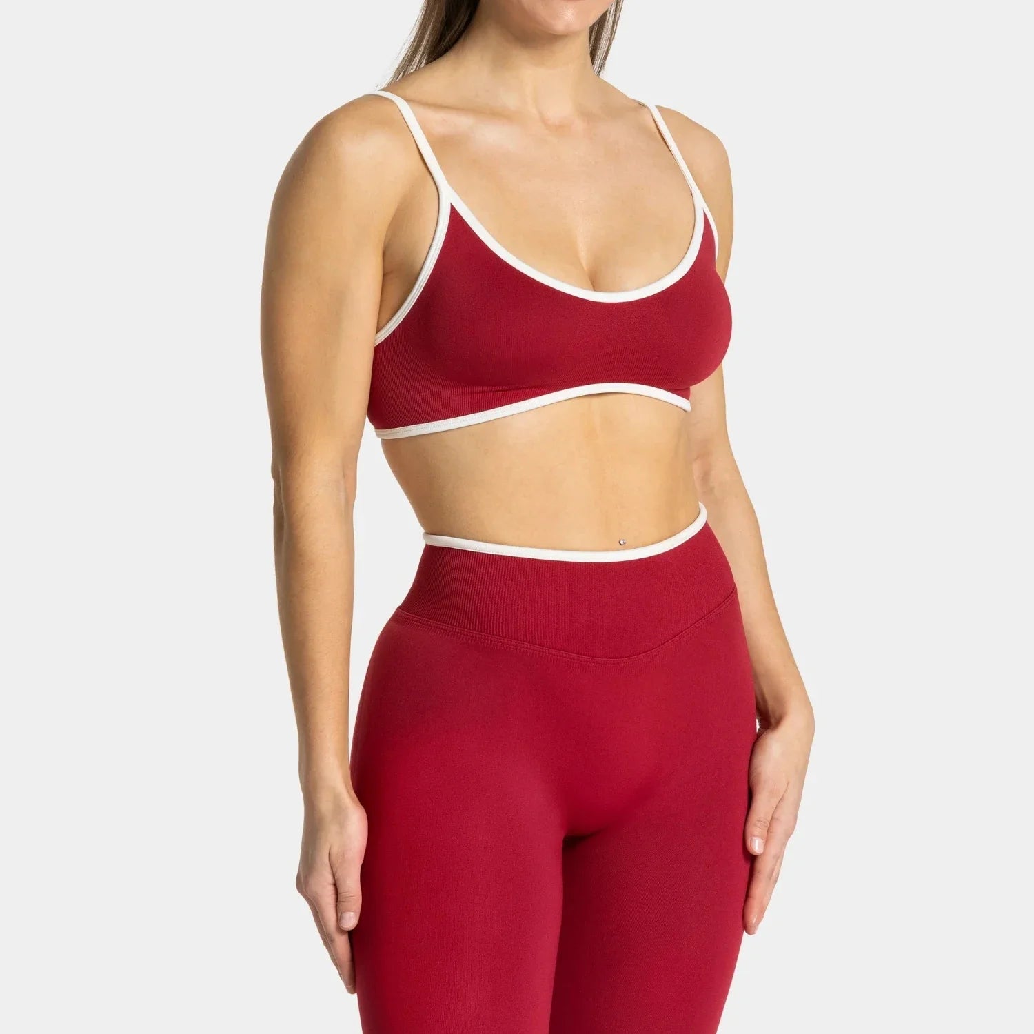 Summer Women's Solid Color Gym Sports Bra Sexy Backless Knitted Bra with Chest Cushion Suspender Bra Yoga Fitness Top