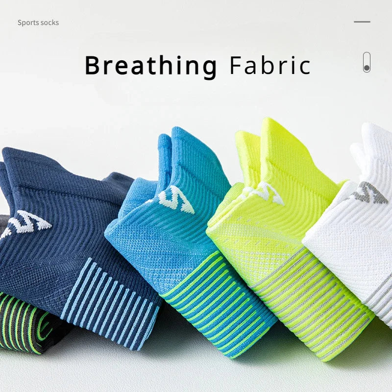 Summer Sport Socks Anti-sweat Unisex Women Men Short Tube Breathable Socks Outdoor Running Basketball Soccer Fitness Ankle Socks