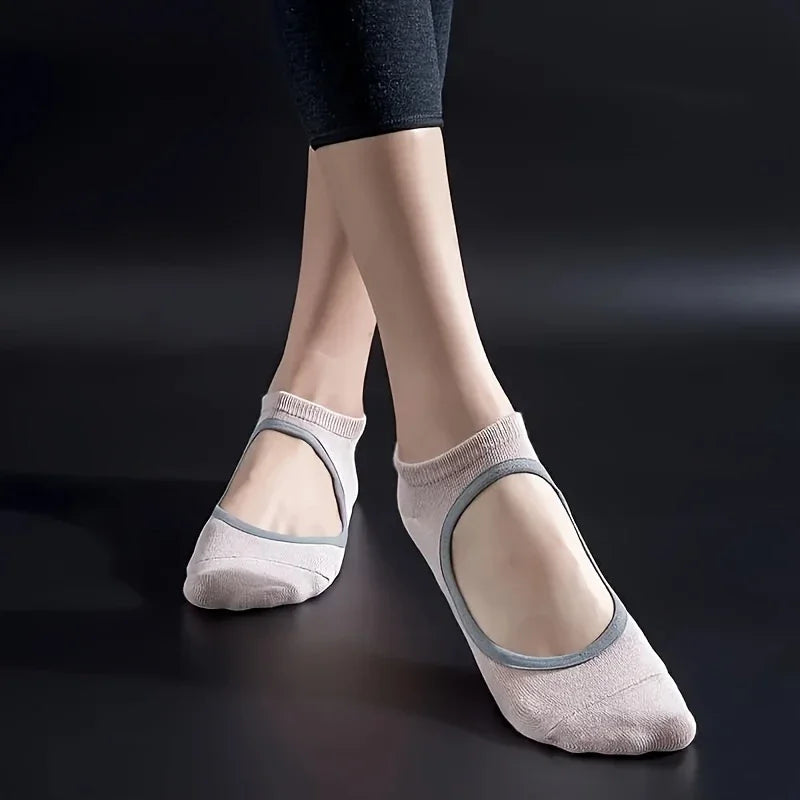 Professional Women Yoga Socks for Gym Indoor Sports and Fitness Breathable Silicone Anti-slip Ballet Pilates Dance Sports Socks
