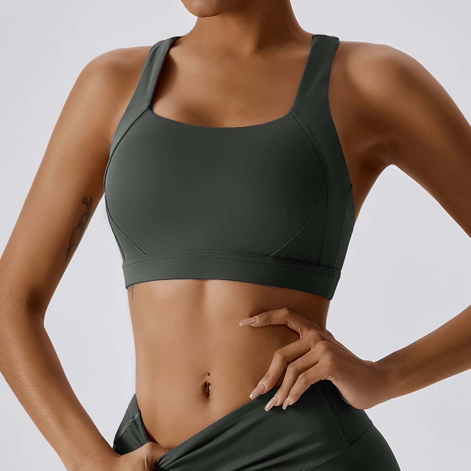 Hearuisavy Quick-Dry Backless Yoga Clothes Running Vest Women Workout Brassiere Fitness Gym Tank Top Women Push up Sports Bra