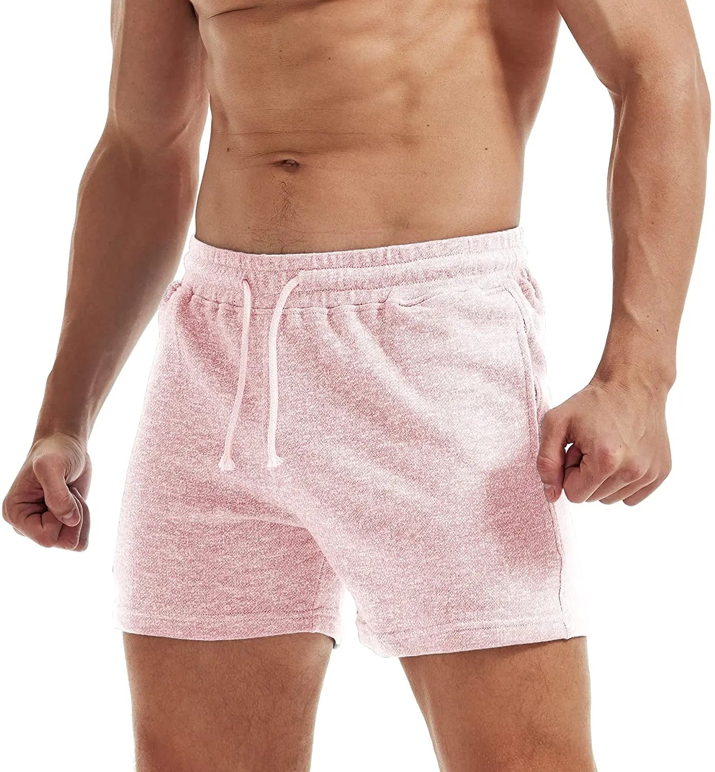 AIMPACT Men's Summer  Workout Casual Cotton Running  Shorts Flat Seam  Gym Shorts for Jogger Training AM2353