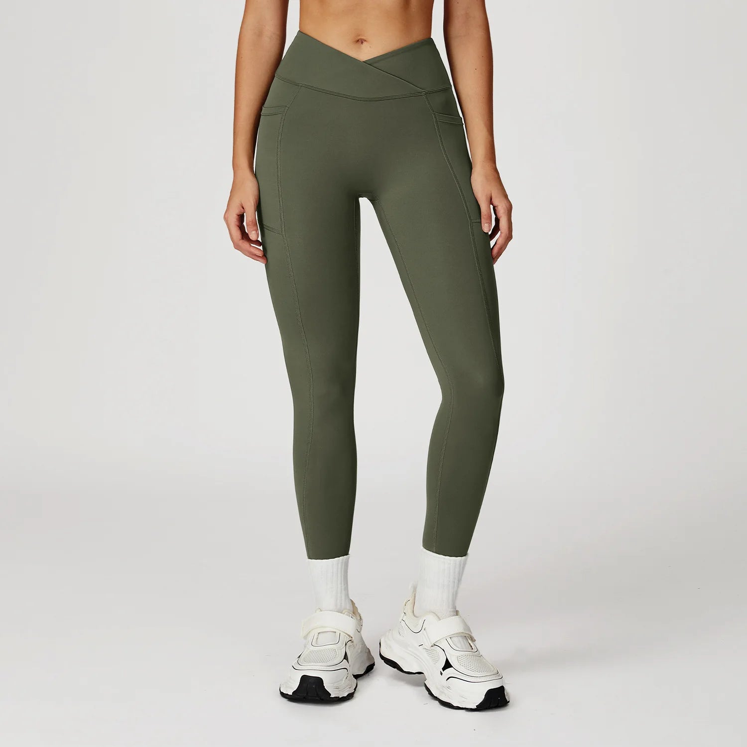 High Waist Sport Legging Women Stretch Gym Pants Women Running Cross Waist Workout Leggings Female Tights Push Up Yoga Pants