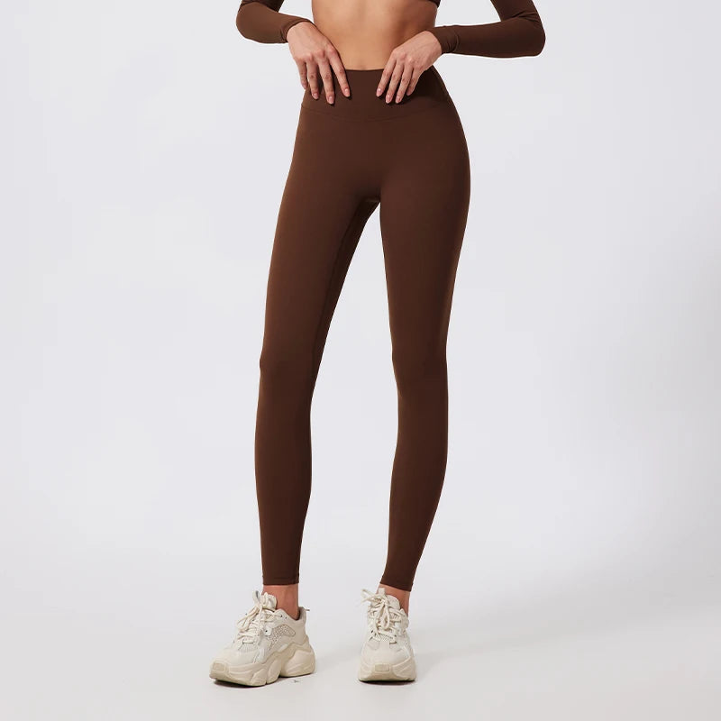Hearuisavy High Waist Workout Leggings Woman Gym Pants Female Running Push Up Sports Leggings Quick-Dry Scrunch Yoga Pants
