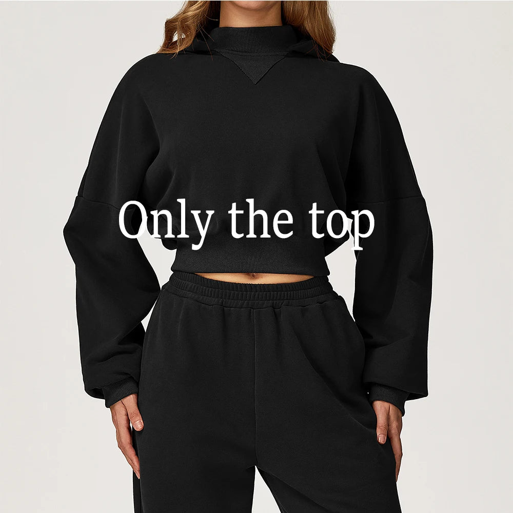 Women Gym Crop Tops Loose Fit Long Sleeve Fitness Sweatshirt Workout Yoga Long Sleeve Female Running Push Up Sports Shirts