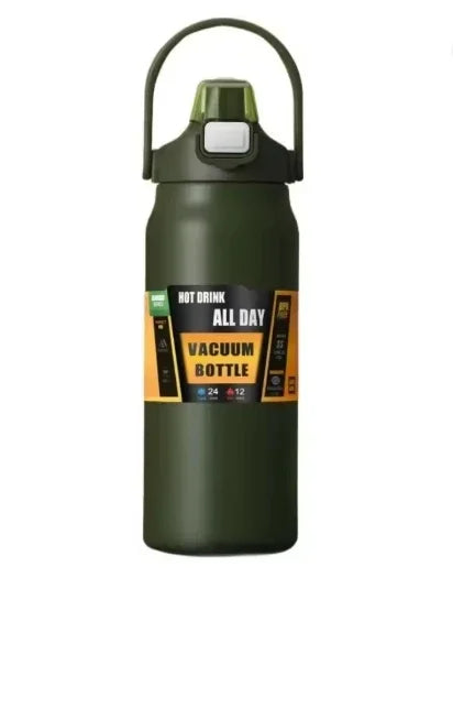 26oz/33oz/40oz/50oz outdoor insulated 304 stainless steel insulated cup vacuum bottle dual drinking method sports water bottle