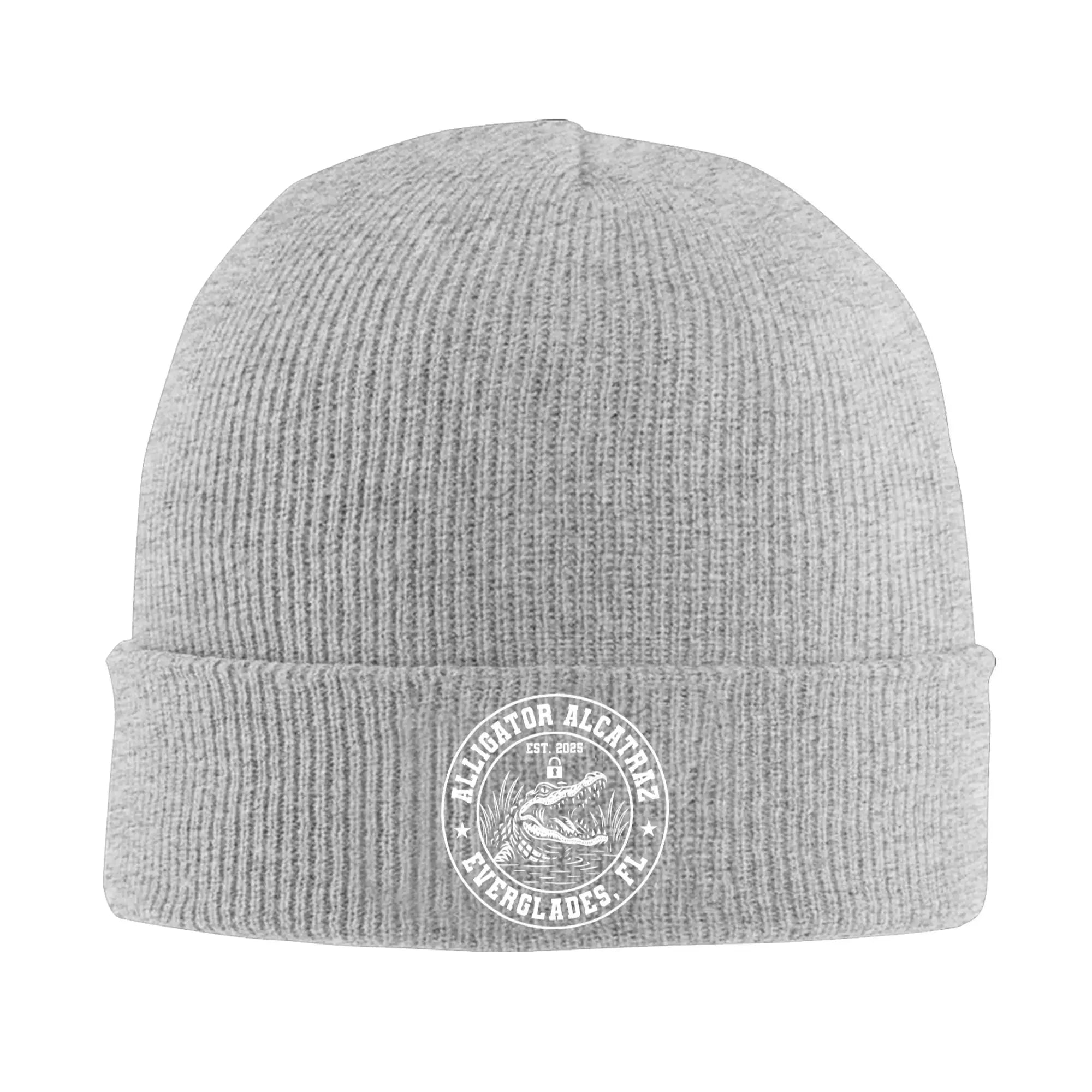 Alligator Alcatraz Beanie Hats Everglades FL Bonnet Hats Men Women Unisex Outdoor Sport Knitted Hat Autumn Winter Warm Caps