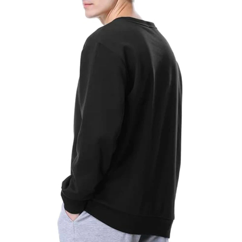 Basic Round-neck Sweatshirts for Men and Women Warm and Comfortable Pullover Tops for Spring and Autumn Sporty Casual and Loose