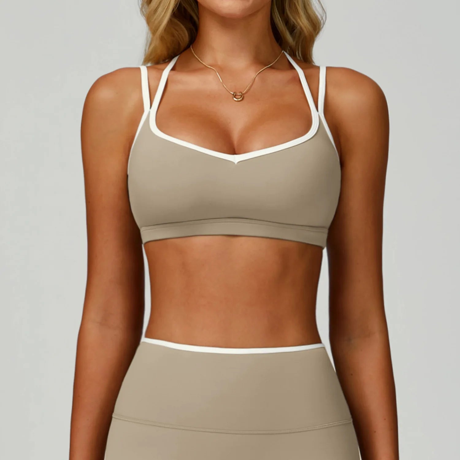 Sports Underwear Yoga Vest Women Yoga Bra Sexy Color Blocking Workout Bra Gym Crop Top For Women Breathable Running Fitness Top