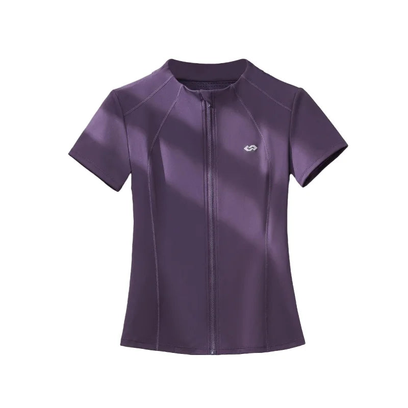 DRUR Summer Running Jacket Women Lightweight Full Zip Breathable Gym Workout Top Fitness Sportswear Slim Fit Yoga Shirt 2025 New