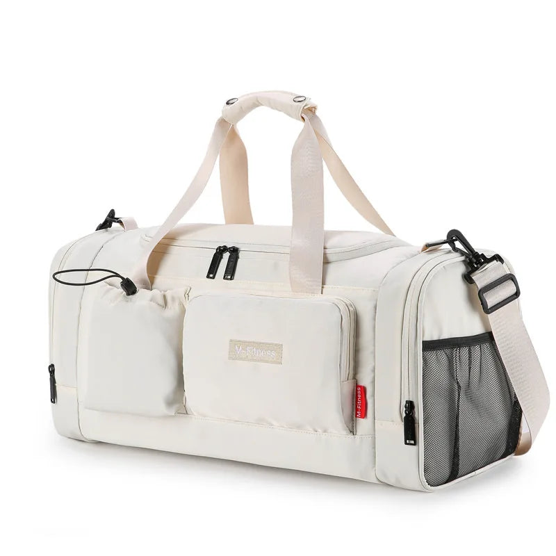 Travel Bags Short Business Trip Storage Pack Shoulder Crossbody Bag Sports Fitness Handbag Yoga Training Bag Dry Wet Separation