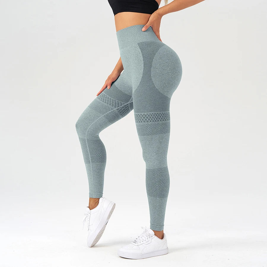 Retro Polka Dot Yoga Pants Women Sport Leggings Sportswear Woman Gym Trousers High Waist Seamless Workout Leggings Tummy Control