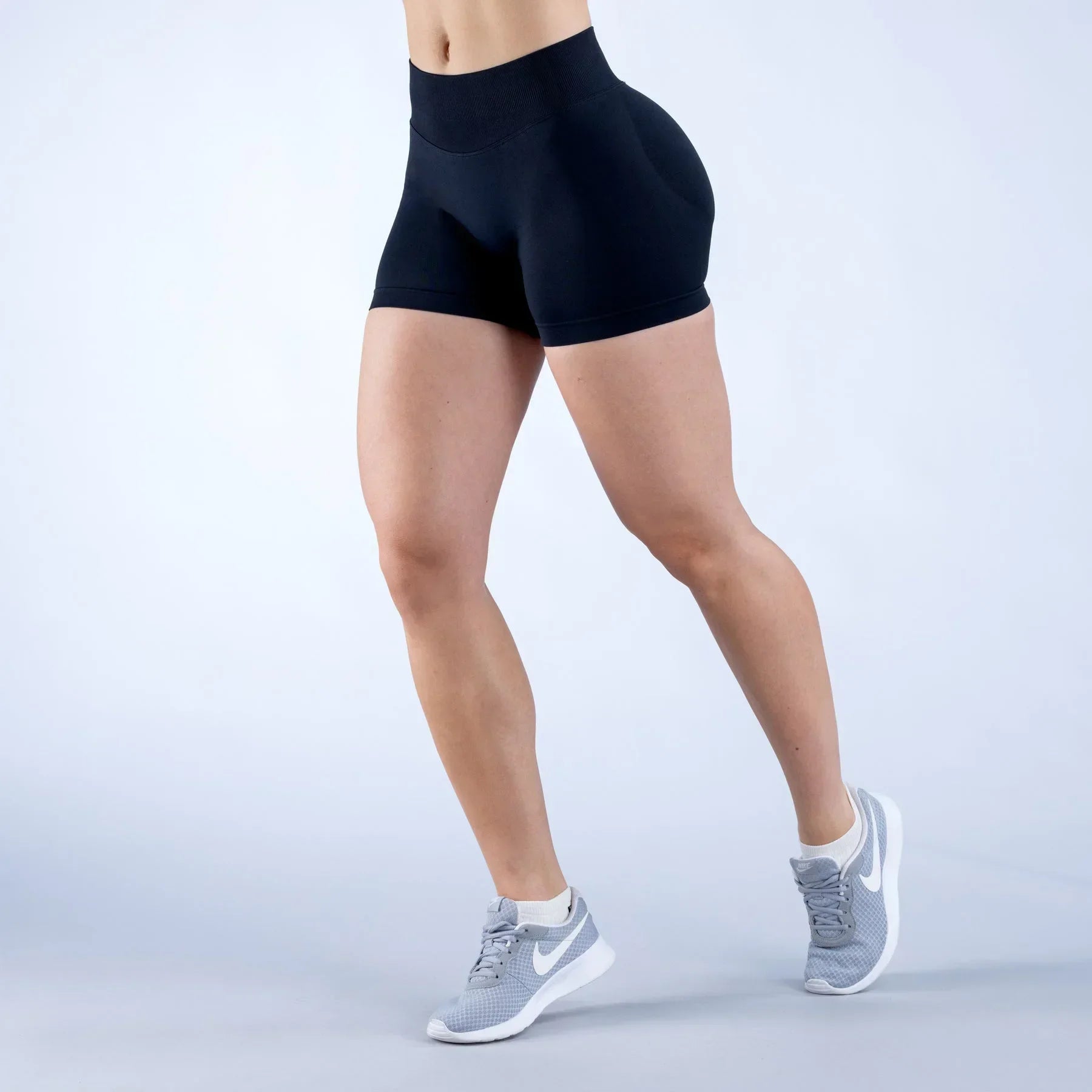 Summer High Waisted Yoga Shorts Fashionable and Sexy Running Fitness Pants Solid Color Yoga Leggings Customizable labels