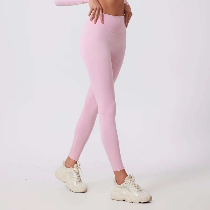 Hearuisavy High Waist Workout Leggings Woman Gym Pants Female Running Push Up Sports Leggings Quick-Dry Scrunch Yoga Pants
