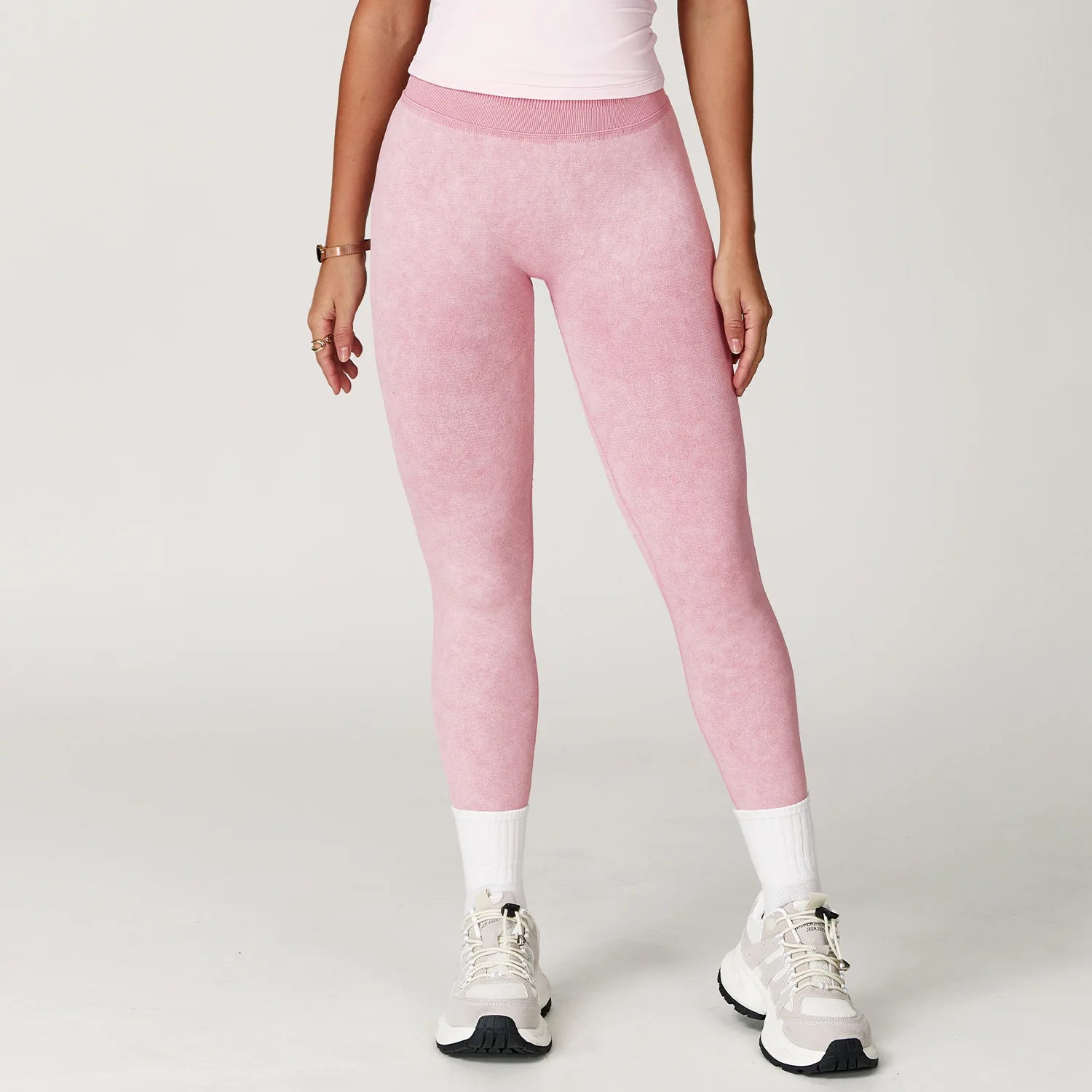 Women Sand-washing Leggings Gym Yoga Pants Elastic Workout Exercise Clothing Running Fitness Butt Lifting Tights