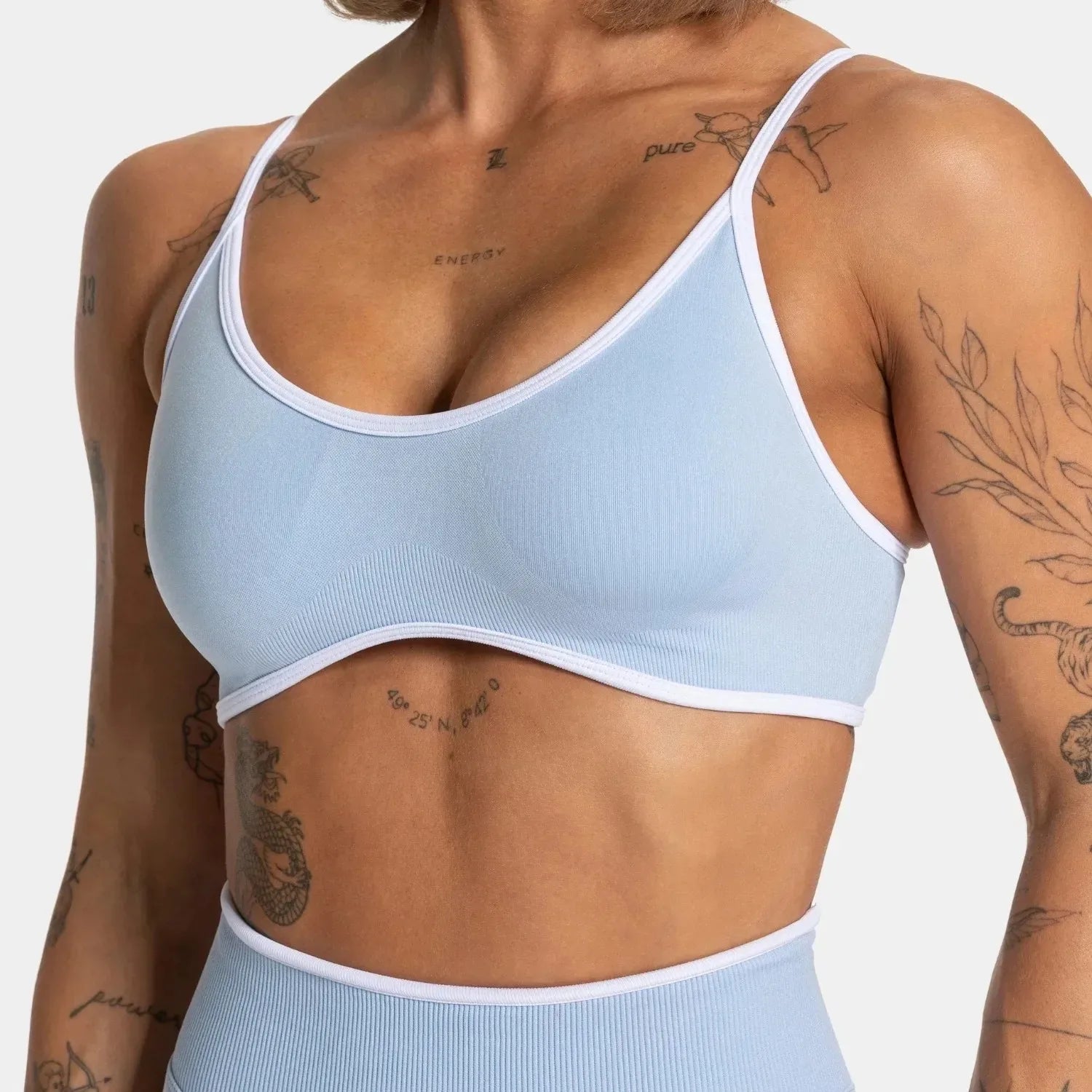 Summer Women's Solid Color Gym Sports Bra Sexy Backless Knitted Bra with Chest Cushion Suspender Bra Yoga Fitness Top