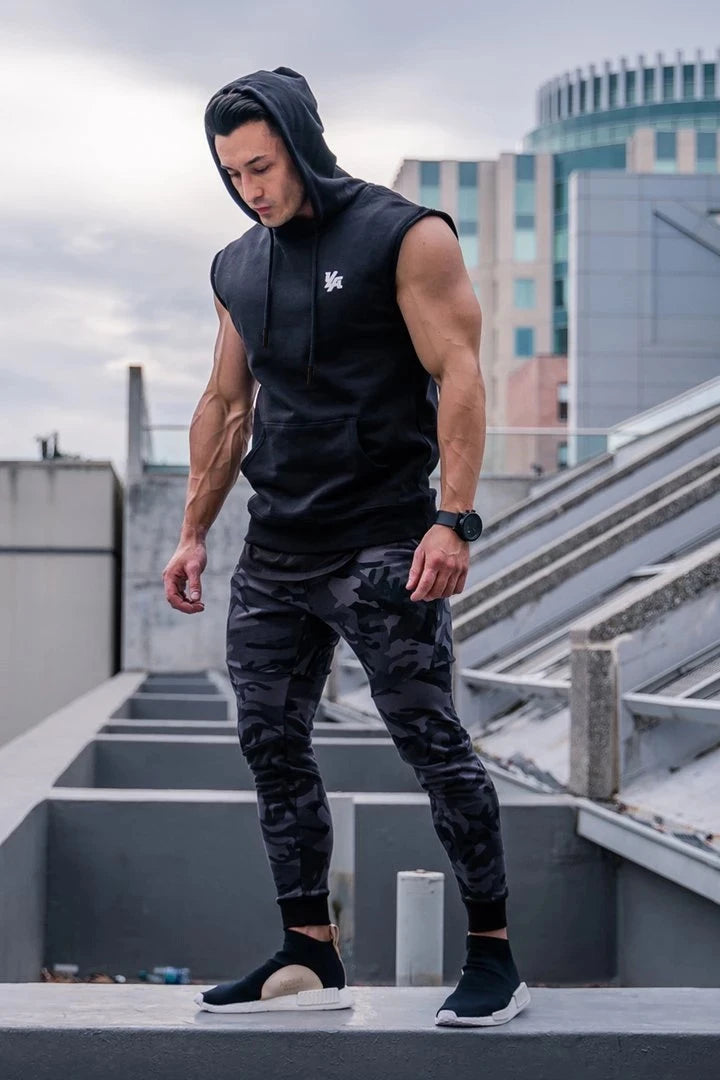 2025 New Brand Summer Fitness Stringer Hoodies Muscle Shirt Bodybuilding Clothing Gym Tank Top Mens Sporting Sleeveless shirts