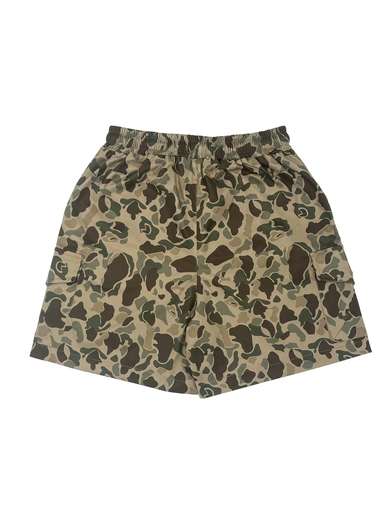 Mens Camo Cargo Shorts for Men with Large Pockets, Casual Streetwear for Daily, Multicolor Menswear Tropical