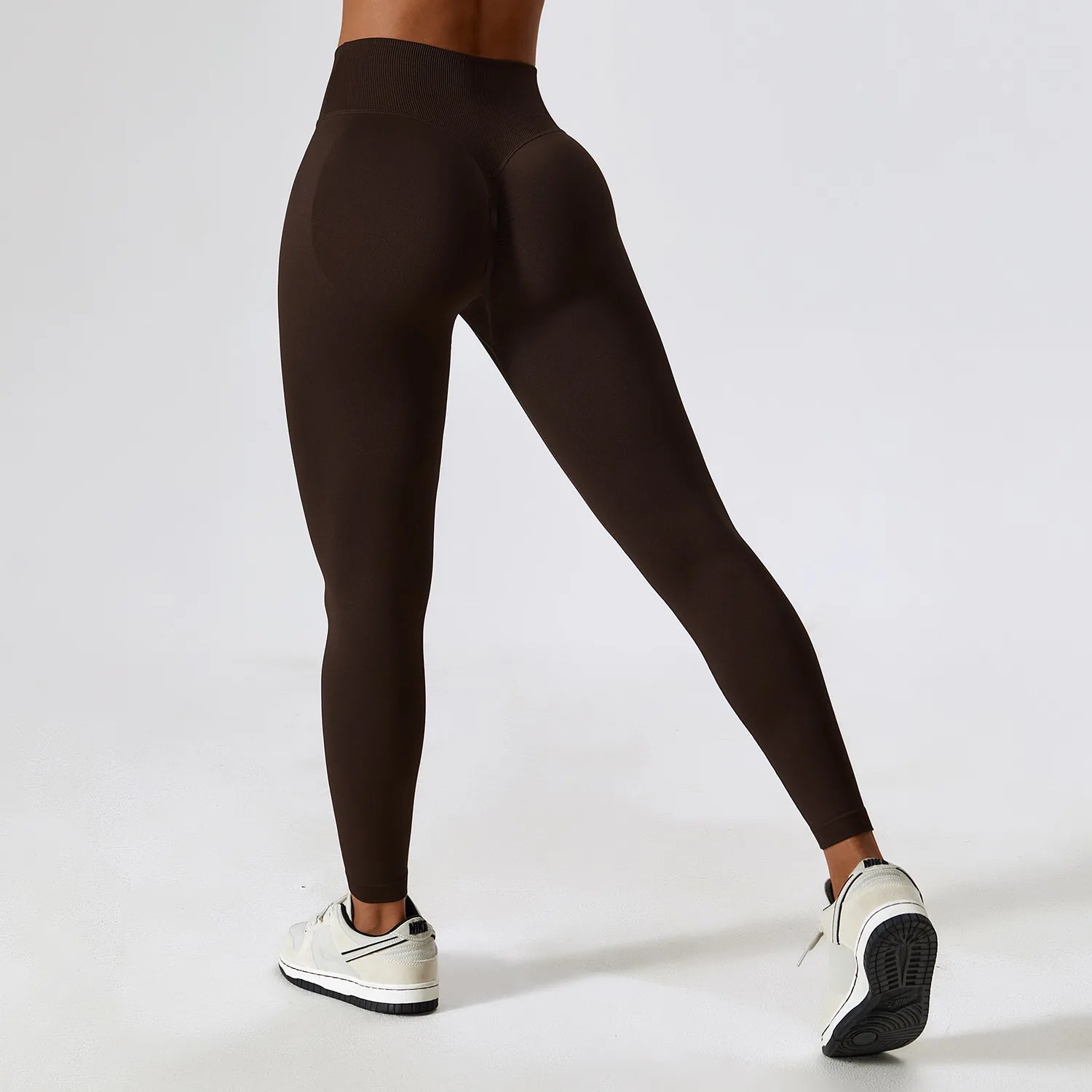 Yoga Leggings Women Seamless Fitness Leggings Running Cycling Pants Cross Waist Head Sports Legging High Waist Workout Gym Tight